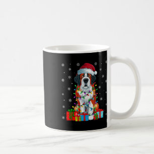 Mug Chien Luminaires de Noël moche Noël Chapeau Saint