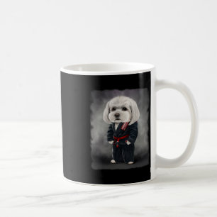 Mug Chien Maltais Judo Karate Master En Judogi Noir 1