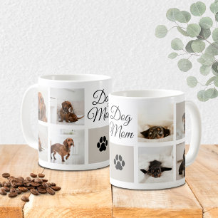 Mug Chien Maman Empreinte de patte Huit Photos Personn