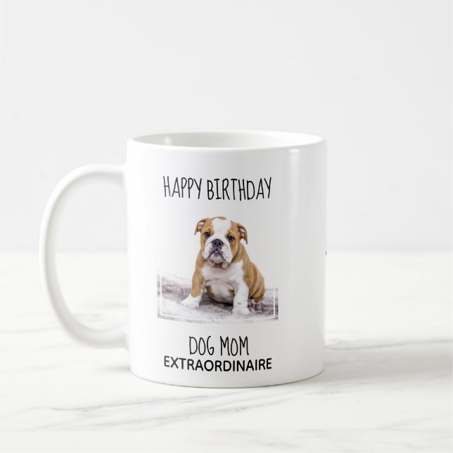 Mug Chien Maman - Joyeux Anniversaire Meilleure Maman  (Gauche)