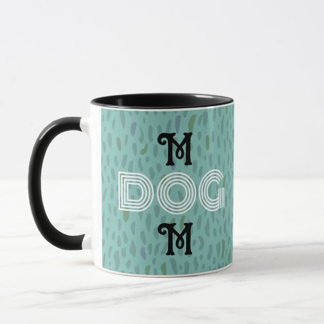 Mug Chien Maman mignonne tendance typographie de la mu (Gauche)