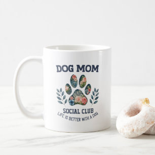 Mug Chien Maman Paw Floral