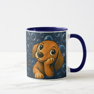 Mug Chien mignon au regard attendrissant.