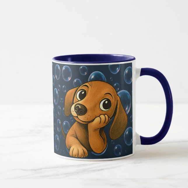 Mug Chien mignon au regard attendrissant. (Droite)