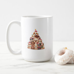 Mug Chien mignon Kawaii arbre de Noël – Animal de comp