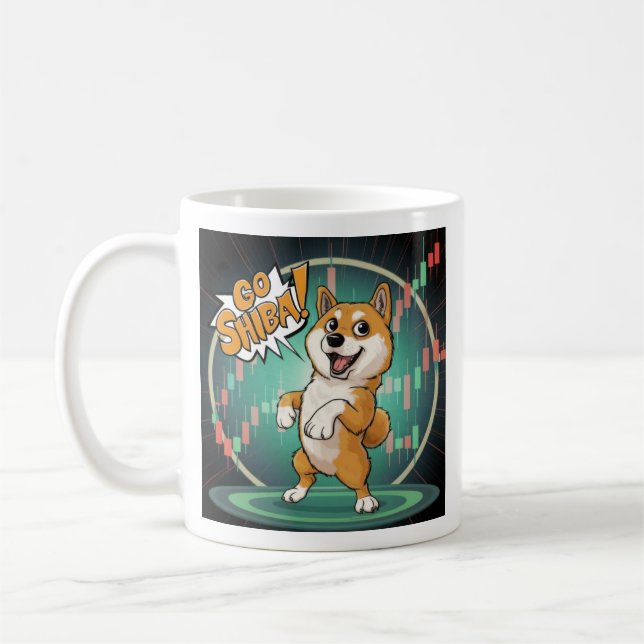 Mug Chien mignon Shiba Inu (Gauche)