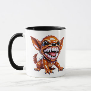 Mug Chien Monstre Dessin Animé Brillant Créature Orang