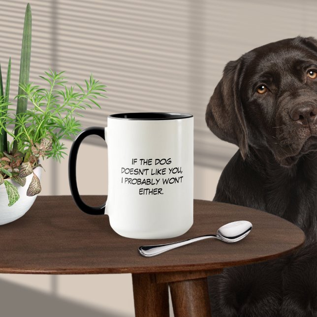 Mug Chien ne t'aime pas (Créateur téléchargé)