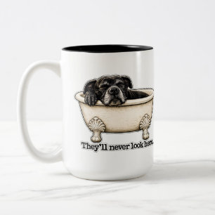 Mug Chien Noir Drôle Humour Pitbull