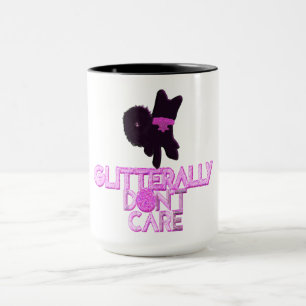 Mug Chien pailleté s'en fiche