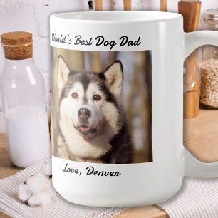 Mug Chien papa - Bonne Fête des pères - Photo pour ani