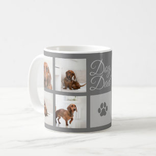 Mug Chien papa Empreinte de patte Huit photos personna