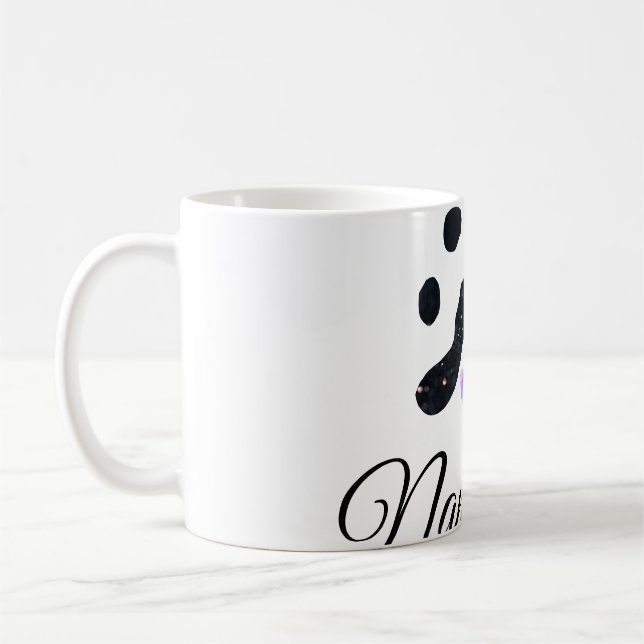 Mug Chien patte noir animal ajouter nom texte animal p (Gauche)