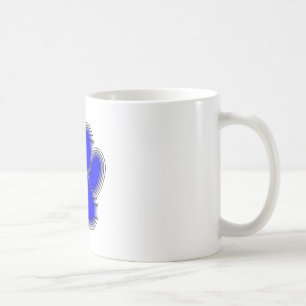 Mug Chien Paw En Bleu Avec Contours