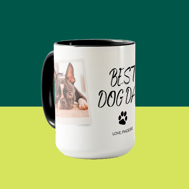 Mug Chien personnalisé papa Français Bulldog Fête des  (Créateur téléchargé)