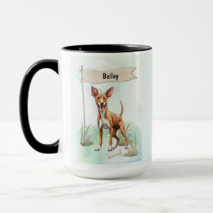 Mug Chien Pharaon Aquarelle Personnalisé