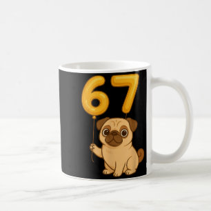 Mug Chien Pug 67 Meme Six Sept Ballon Drôle Gen Alpha