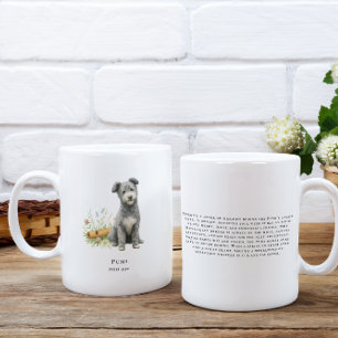 Mug Chien Pumi Aquarelle   Race Rare
