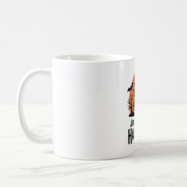 Mug Chien qui attend juste Halloween (Gauche)