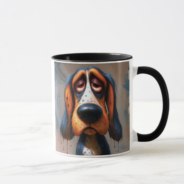 Mug chien regard très triste (Droite)