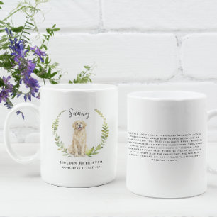 Mug Chien Retriever d'Or   Monogramme