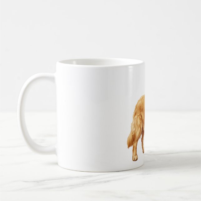 Mug Chien Retriever doré mignon (Gauche)