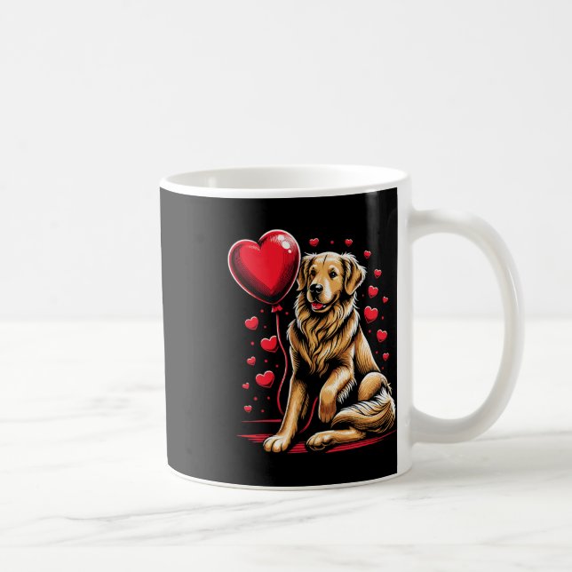 Mug Chien Retriever doré Saint-Valentin Propriétaire d (Droite)