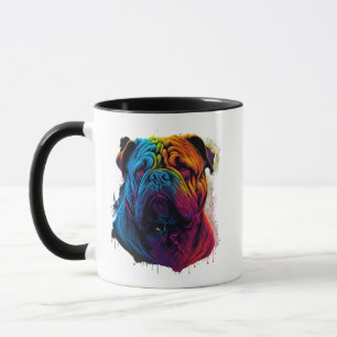 Mug Chien Shar Pei, Shar-Pei, chinois clair et luffeux