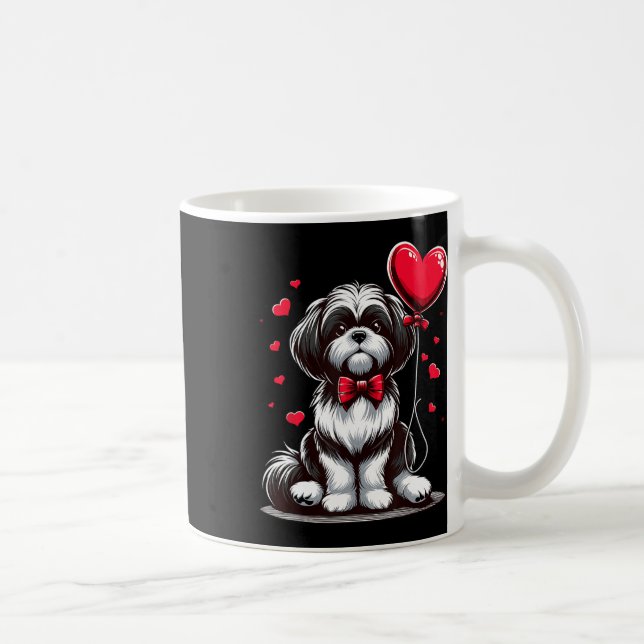 Mug Chien Shih Tzu Saint-Valentin Propriétaire de chie (Droite)