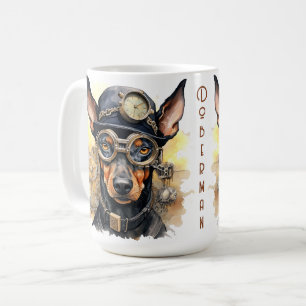 Mug Chien Steampunk Doberman Pinscher