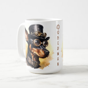 Mug Chien Steampunk Doberman Pinscher
