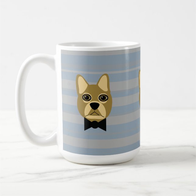 Mug Chien-taureau Brown, Grilles (Gauche)