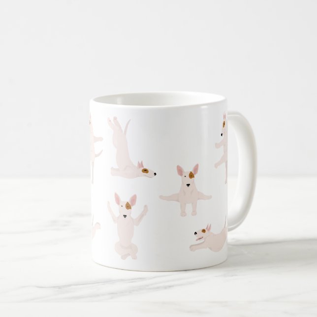 Mug Chien taureau faisant du yoga (Devant droit)