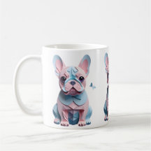 Chien-taureau français avec Papier papillon