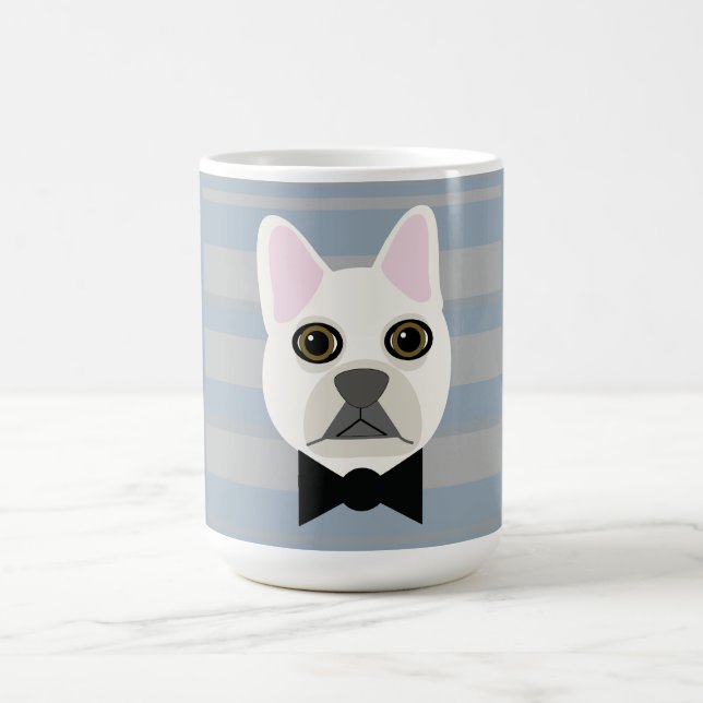 Mug Chien-taureau français blanc, Grandes (Centre)