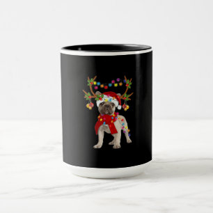 Mug Chien-taureau français Magnifique renne Arbre de N