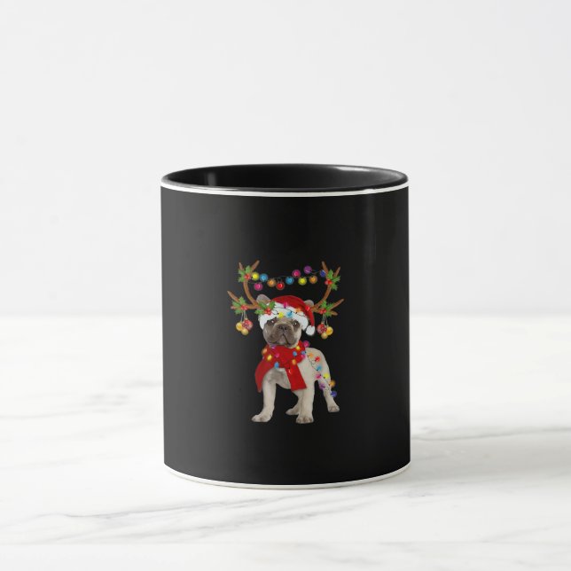 Mug Chien-taureau français Magnifique renne Arbre de N (Centre)