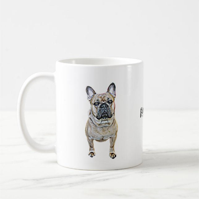 Mug Chien-taureau français personnalisé (Gauche)