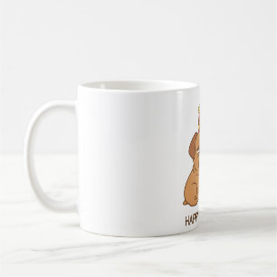 Mug Chien-taureau mignon joyeuse fête d'anniversaire