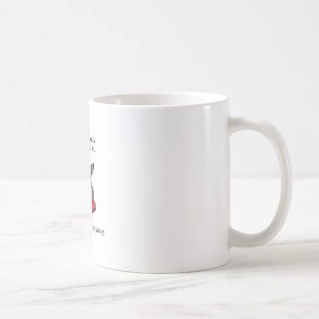 Mug Chien-taureaux français avec coeur et belle citati (Droite)