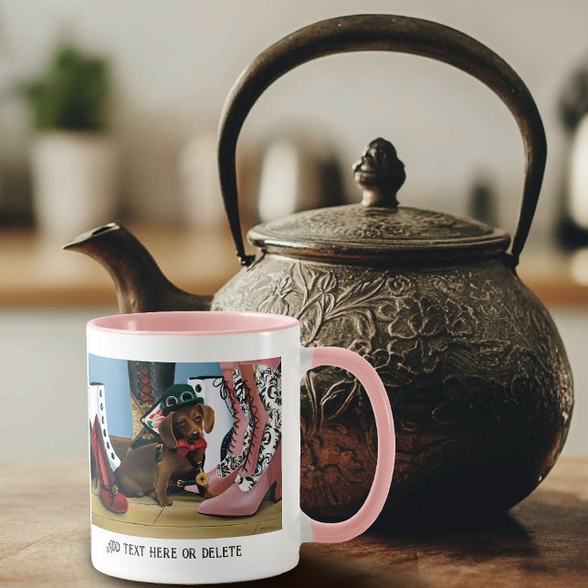 Mug Chien teckel steampunk Bottes victoriennes (Créateur téléchargé)