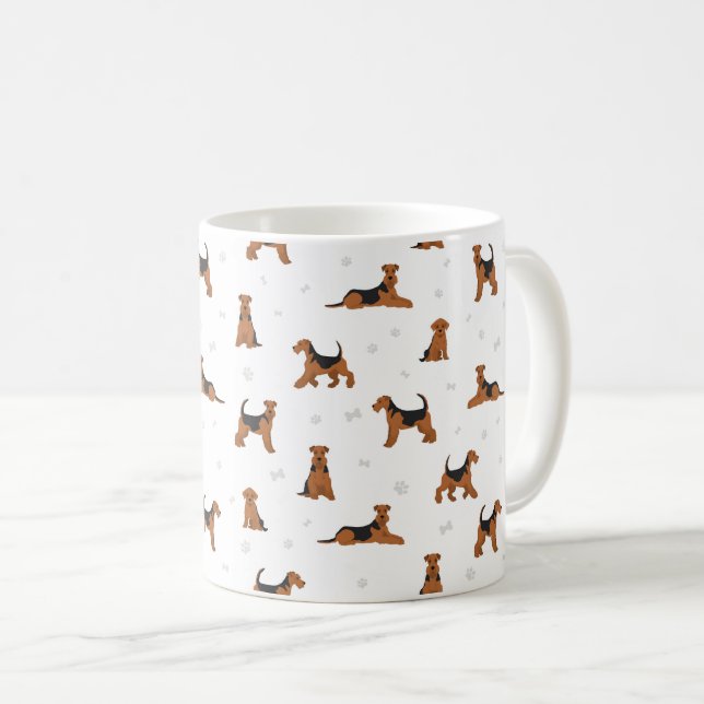 Mug chien terrier Airedale (Devant droit)