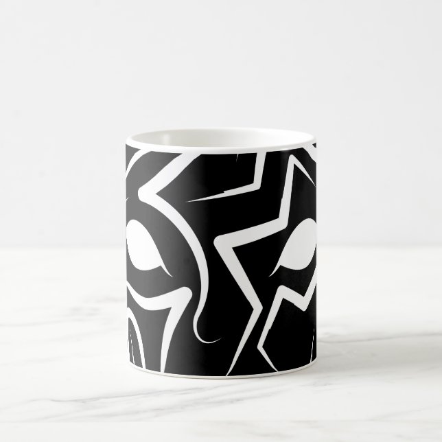 Mug Chien tribal noir et blanc (Centre)