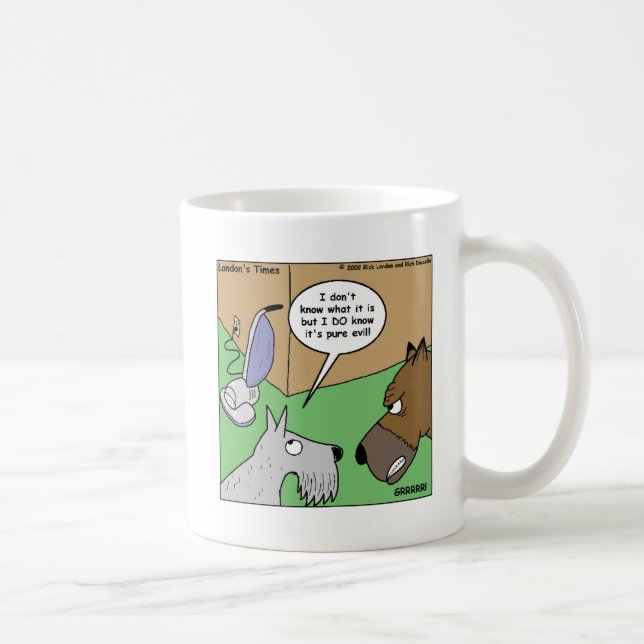 Mug Chien VS. Nettoyeur de vide Drôle Cadeaux et Objet (Droite)