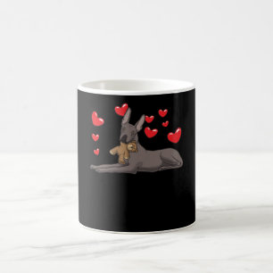 Mug Chien Xoloitzcuintle Avec Animal Farci Et Coeurs