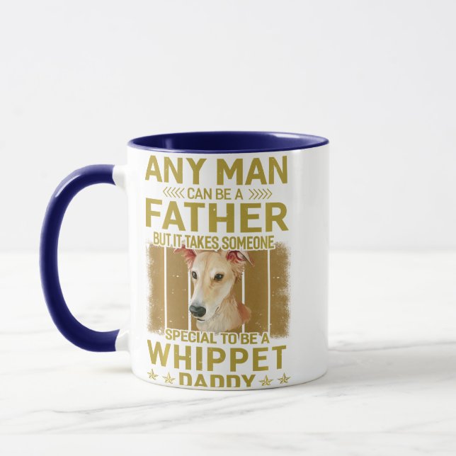 Mug chiens 365 whippet chien papa papa homme à manches (Gauche)