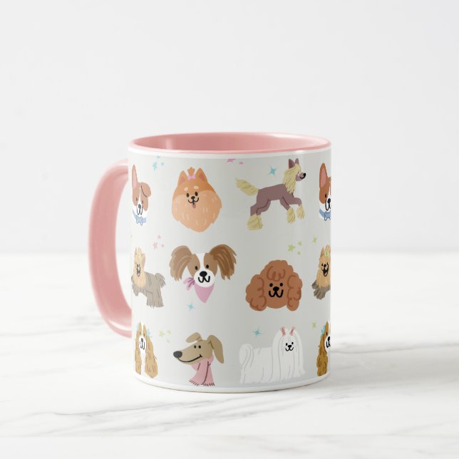 Mug Chiens Animaux (Devant gauche)