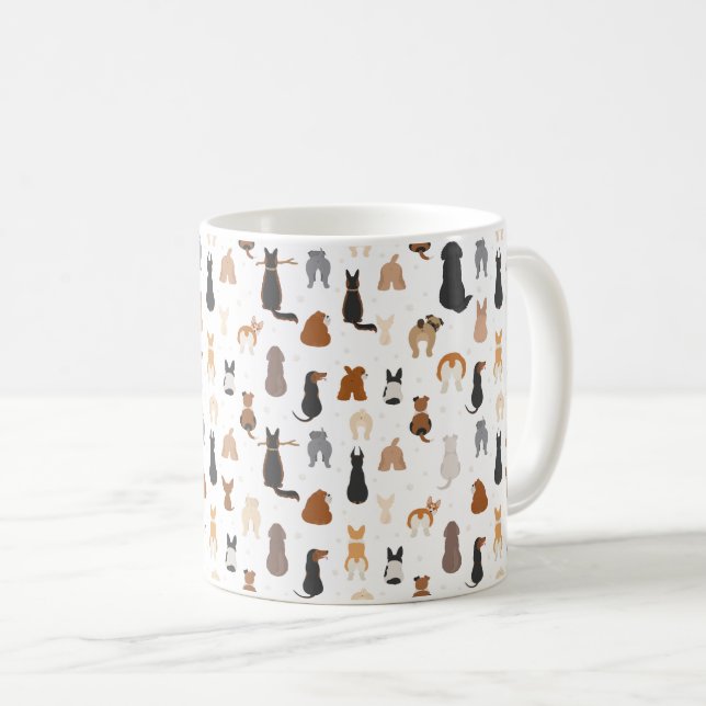 Mug Chiens assis derrière (Devant droit)