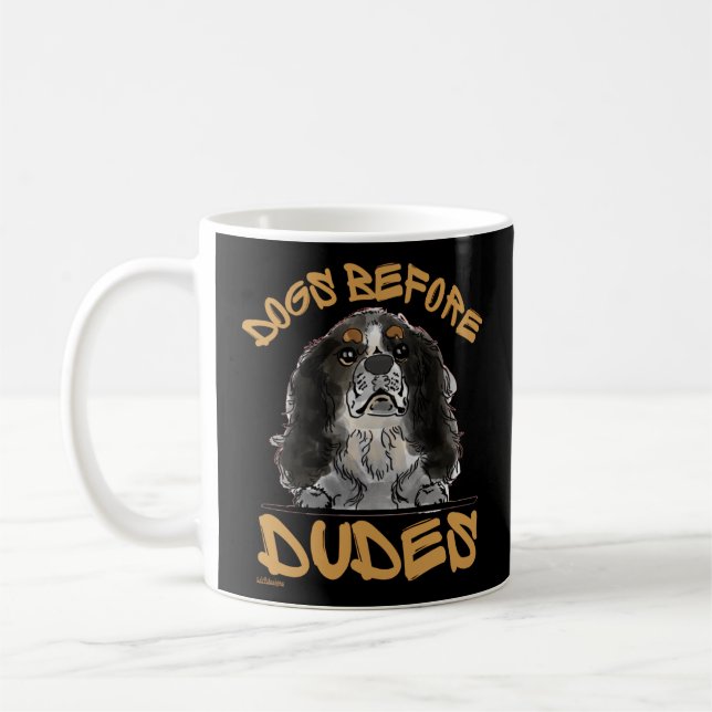 Mug CHIENS AVANT LES DUDES Cavalier Roi Charles Spanie (Gauche)