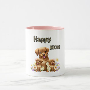 Mug Chiens bruns mignons